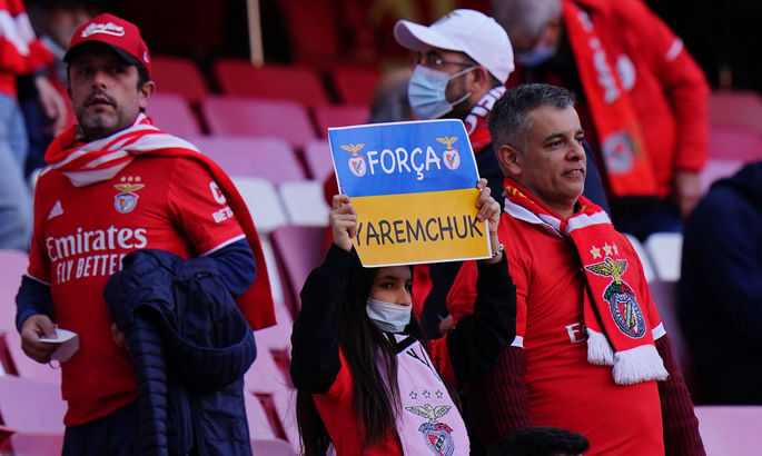Benfica mostra apoio a Yaremchuk e Ucrânia - Camões Rádio - Desporto Portugal